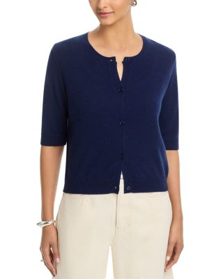 Cashmere Elbow Sleeve Cardigan 
