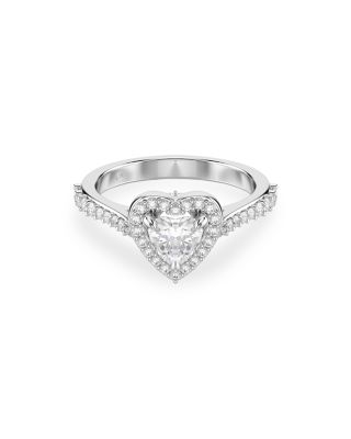 Una Crystal & Cubic Zirconia Heart Ring