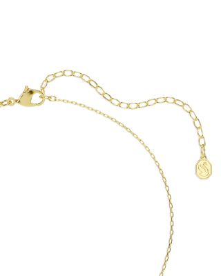 Idyllia Crystal & Cubic Zirconia Heart & Key Pendant Necklace, 14.87-17.75"