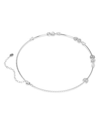 Idyllia Cubic Zirconia Heart & Arrow Collar Necklace, 14.87-17.75"