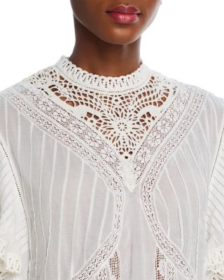 Lace Flutter Sleeve Top