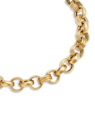 BLM Gold Rolo Link Bracelet in 14K Yellow Gold