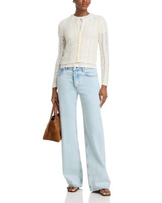 Daisy Long Sleeve Crewneck Cardigan