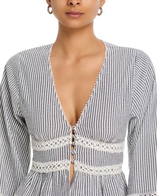 Stripe Long Sleeve Blouse