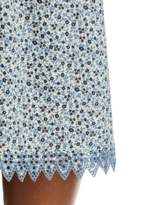 The Smocked Eyelet Mini Dress