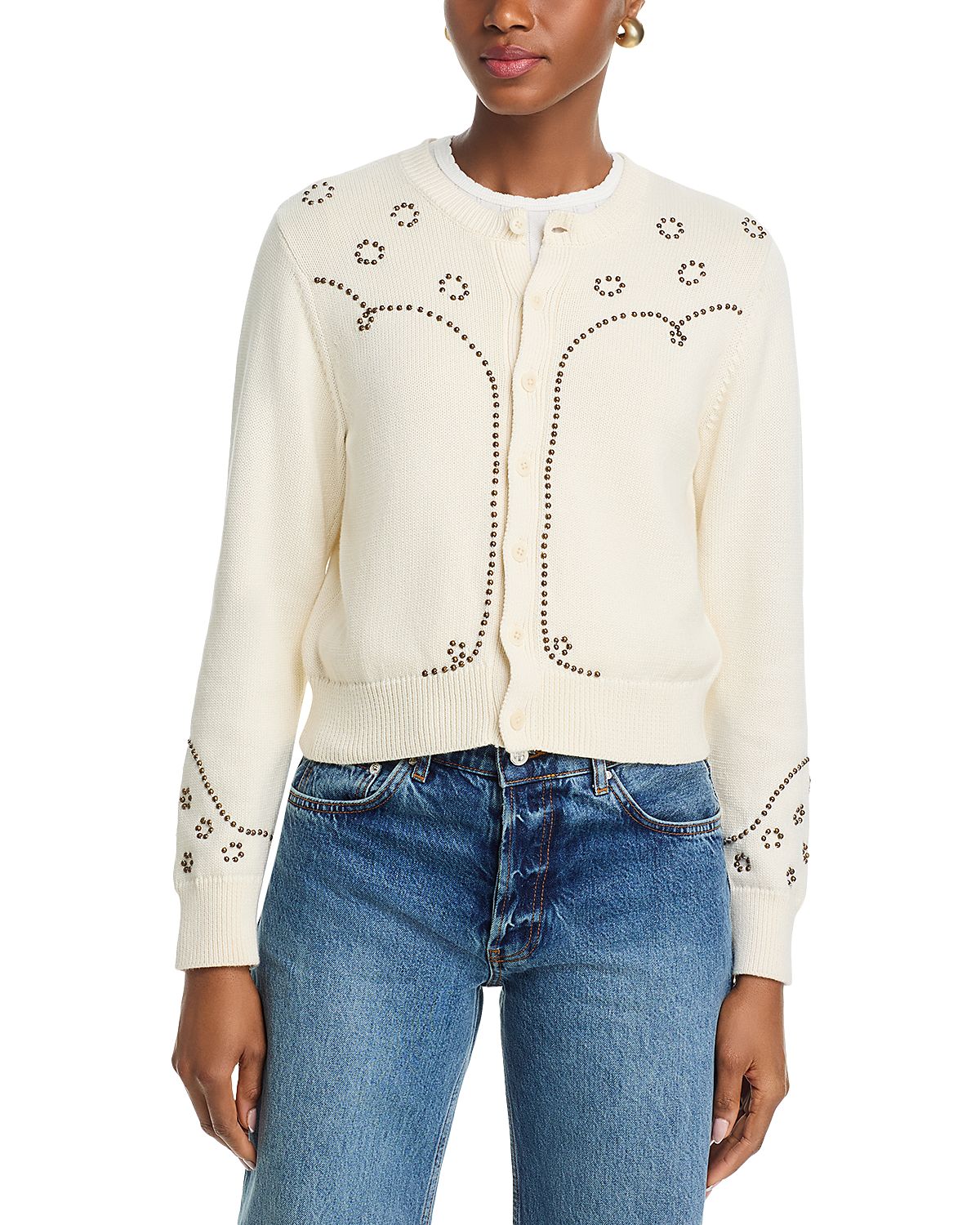 The Great. The Studded Cardigan