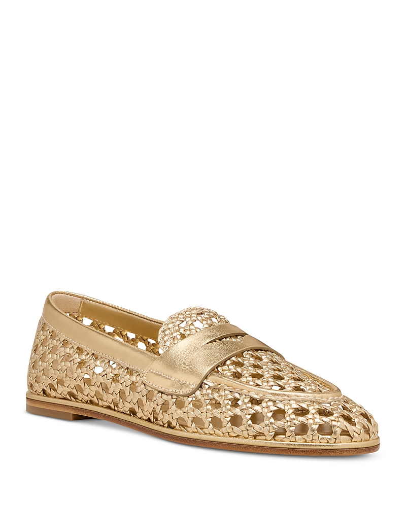 Stuart Weitzman Women's Spencer Woven Loafers