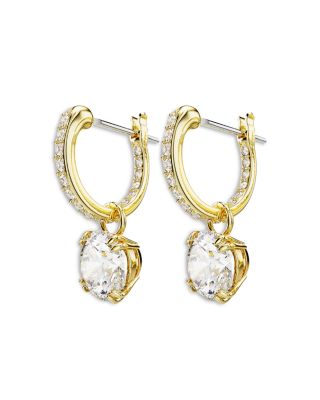 Stilla Crystal & Cubic Zirconia Charm Hoop Earrings