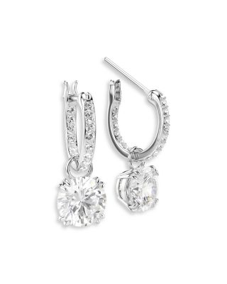 Stilla Crystal & Cubic Zirconia Charm Hoop Earrings