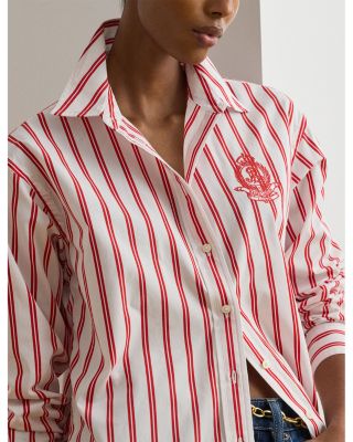 Relaxed Fit Striped Broadcloth Shirt