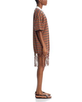 Benigna Fringe Hem Polo Dress