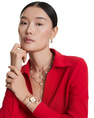 Symbolica Crystal & Imitation Pearl Horseshoe Lariat Necklace, 14.87-18.87"