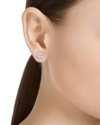Una Angelic Cubic Zirconia Stud Earrings