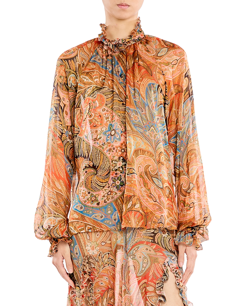 Etro Silk Ruffled Shirt
