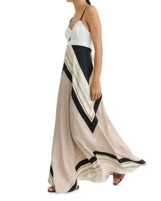 Myra Scarf Print Maxi Dress