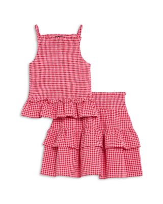 Girls' Gingham Top & Skirt Set, Little Kid, Big Kid - Exclusive