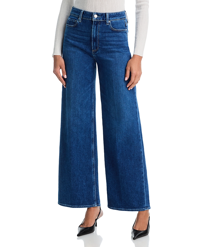 Paige Aneesa High Rise Wide Jeans in Amalfi Tide