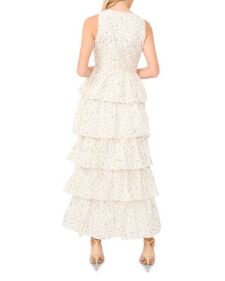 Cascading Ruffle Maxi Dress