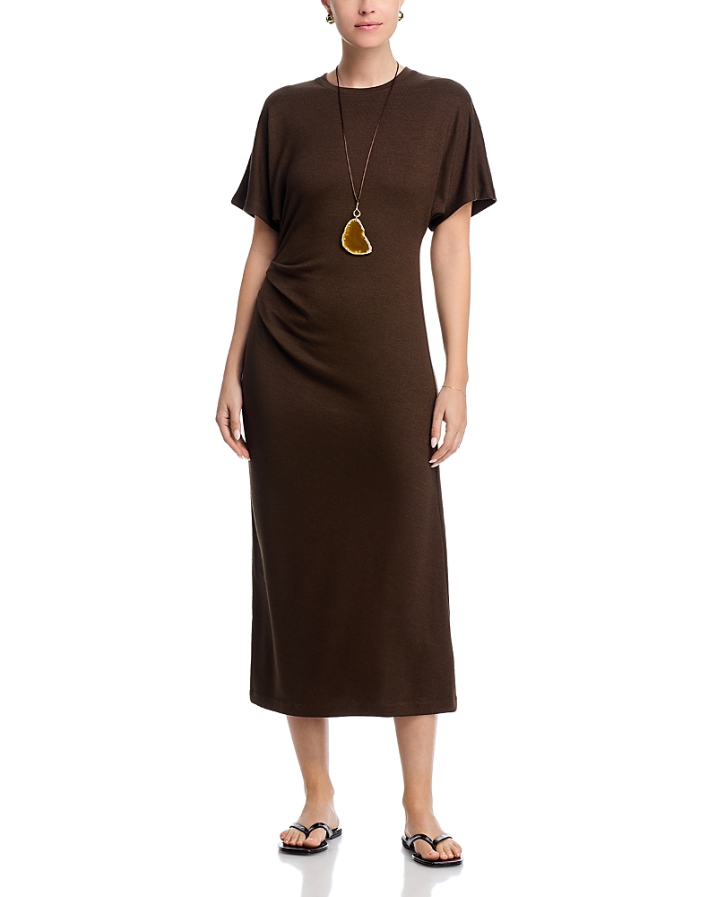 Vince Ruched Midi Dress