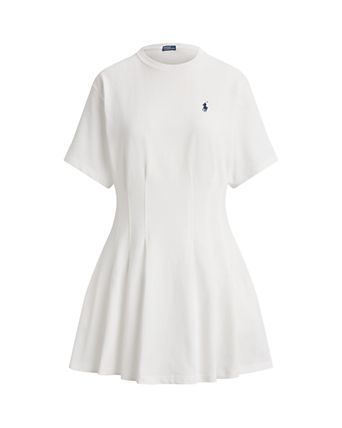 cap sleeve white dress Cap Sleeve Wrap Mini Dress for Tall Women in White Alyssum L / Extra Tall / White Alyssum