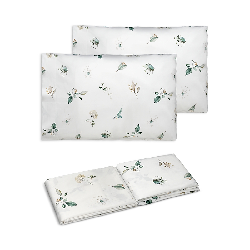Dea Luxury Linens Verdiana Petite Floral Print Sheet Set, Queen