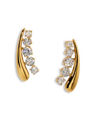 Phenom Cubic Zirconia Climber Earrings