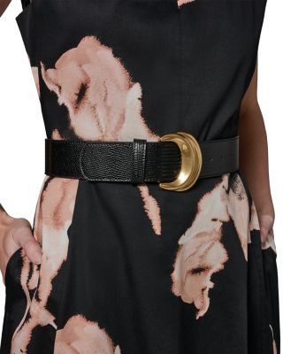 Cotton Sateen Floral Midi Dress