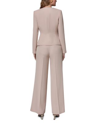 Side Ruched Zipper Blazer