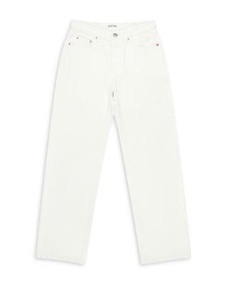 The Baggy Mid Rise Jeans in White
