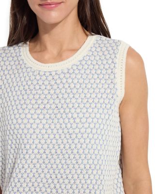 Claire Textured Mesh Sweater Shell