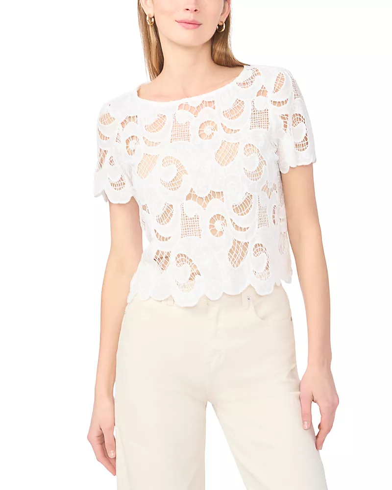 Vince Camuto Crochet Tee