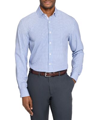 Slim Fit Check Performance Dress Shirt