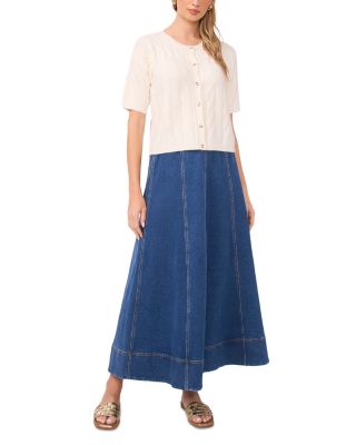 Short Sleeve Crewneck Cardigan