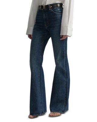 The 347 High Rise Flare Jeans in Dark Classic Blue