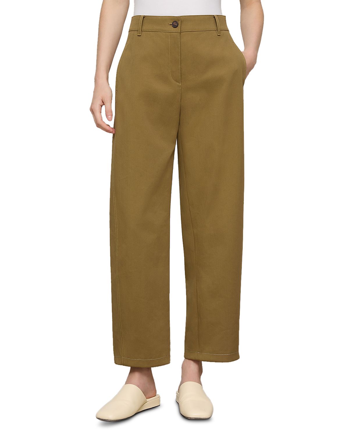 Lafayette 148 New York Chrystie Barrel Leg Chino Pants