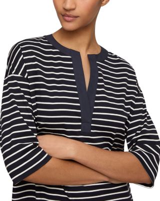 Split Collar Tunic Dress