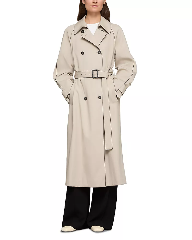 Lafayette 148 New York Double Breasted Trench Coat