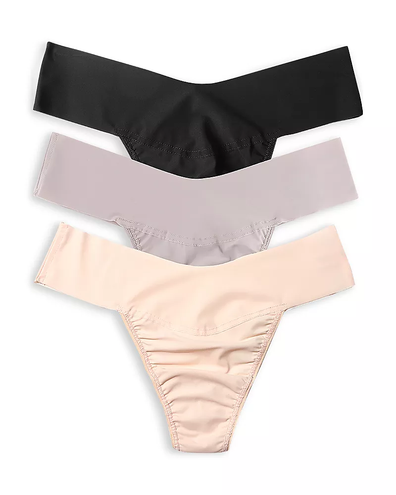 Hanky Panky Breathe Natural Rise Thong, Pack of 3