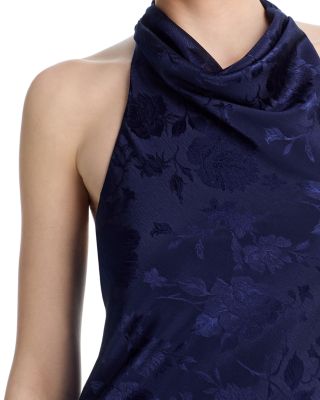 Jacquard Cowl Neck Dress - Exclusive