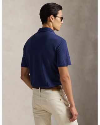 Standard Fit Linen Piqu&eacute; Polo Shirt
