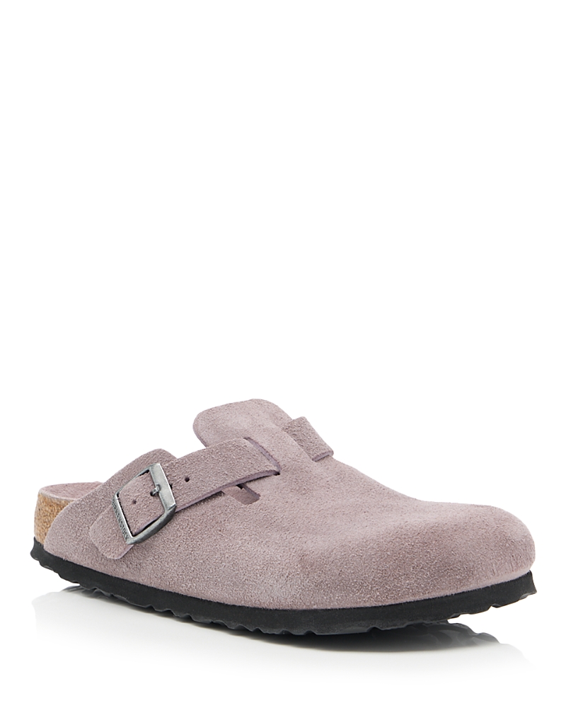 Birkenstock Women's Boston Suede Soft Footbed Clogs