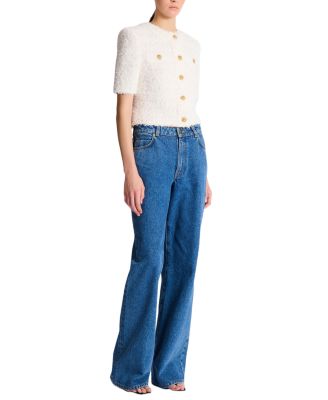  Cardigan in Dotted Tweed