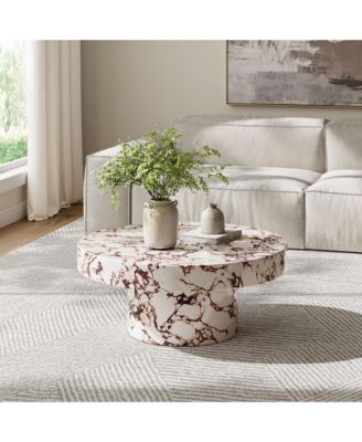 Alora Indoor - Outdoor Patio Concrete Round Coffee Table