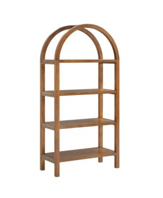 Vexley 60 Inch Arched Bookshelf