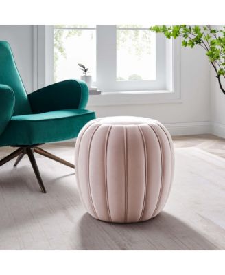 Celebrate Channel Tufted Performance Velvet Ottoman