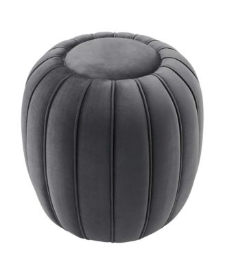 Celebrate Channel Tufted Performance Velvet Ottoman