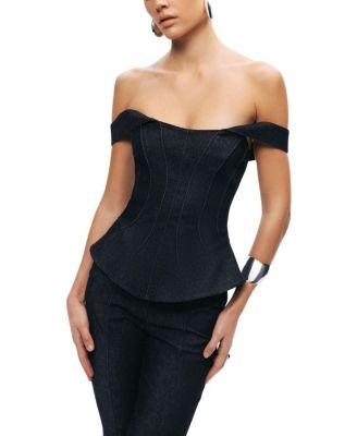  Off-Shoulder Sculpted Bustier