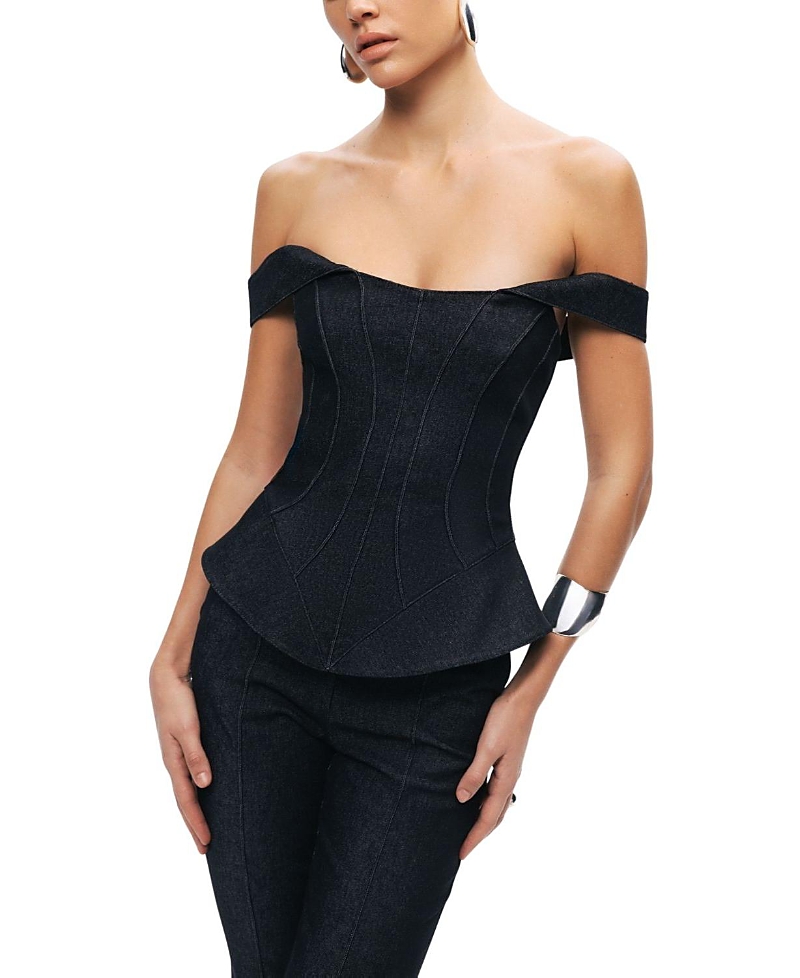 Nocturne Off-Shoulder Sculpted Bustier
