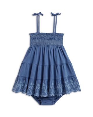 Girls' Eyelet Cotton Jersey Dress & Bloomer - Baby