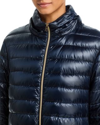 Mixed Media Puffer Coat